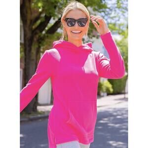 Dudley Stephens Fleece Highland Hoodie - M - Pink Vello, Preppy Sporty